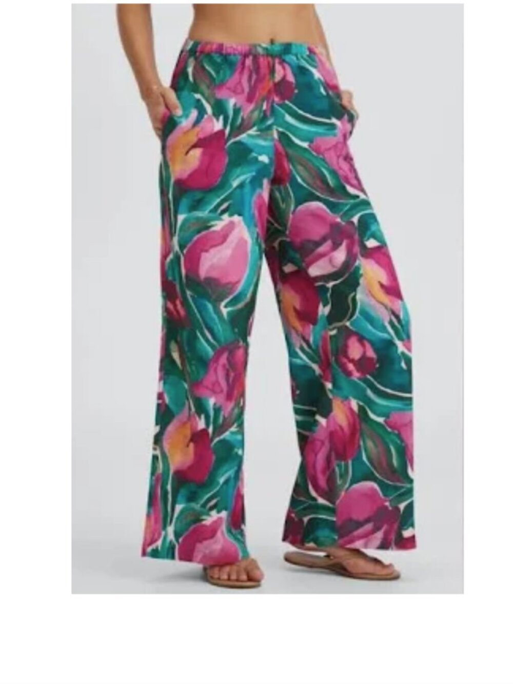 Fabletics EcoSatin Floral Sleep Pants - Size S - NWT